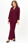 Костюм Vilena fashion 1094 бургунди Костюм Vilena fashion 1094 бургунди