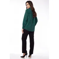 Костюм LUCKY FOX 1344 зеленая блузка + черные брюки