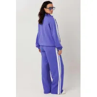 Костюм MisLana 1306 синий(фиолетовый)/молочный
