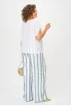 Костюм Michel Chic 1431 белый/голубая полоска