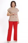 Костюм Alani 2524 бежевый+красный