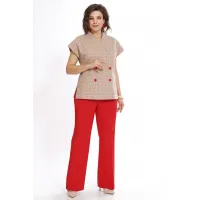 Костюм Alani 2524 бежевый+красный