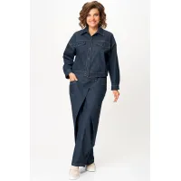 Костюм Кокетка и К 1505 синий джинс