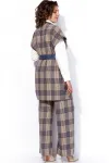 Костюм Anastasia 1172 песочный-деним (клетка)