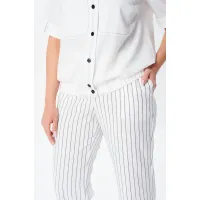 Костюм Vilena fashion 1079 белый+белый/полоска