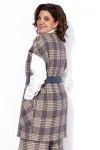 Костюм Anastasia 1172 песочный-деним (клетка)