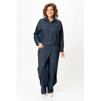 Костюм Кокетка и К 1505 синий джинс