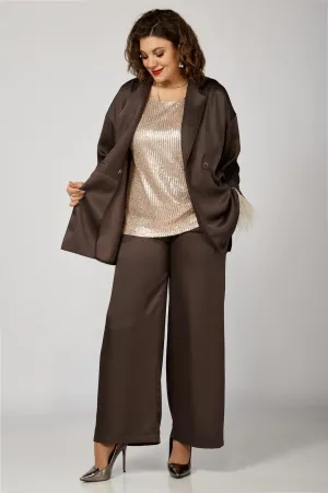 Костюм Орхидея Люкс 1623 Коричневый