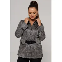 Костюм Галеан Cтиль 827 черный с серыми кольцами