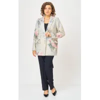 Костюм БелЭльСтиль 762-324/596-279 молочно-синий Костюм БелЭльСтиль 762-324/596-279 молочно-синий