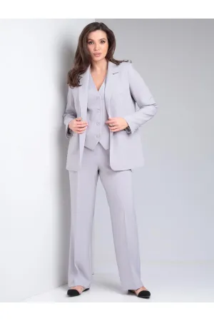 Костюм Vilena fashion 924 светло-серый