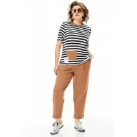 Костюм Michel Chic 1452 молоко + полоска