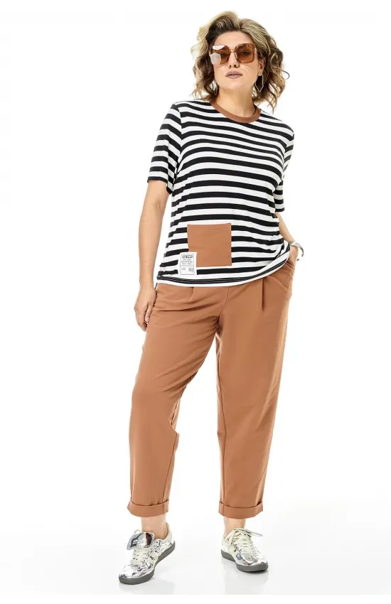 Костюм Michel Chic 1452 молоко + полоска