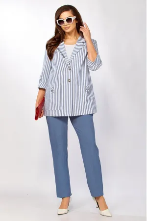 Костюм Тэнси 371 new джинсовый + белый