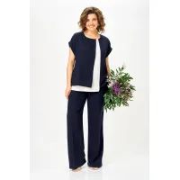 Костюм Орхидея Люкс 1676 Темно-синий
