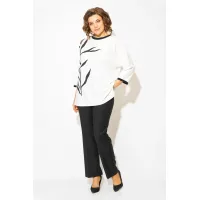 Костюм Лилиана 1495БрПн черно-белый