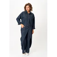 Костюм Кокетка и К 1505 синий джинс