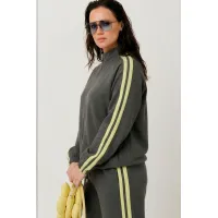 Костюм MisLana 1306 темносерый/лимонный