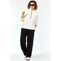 Костюм Карина Делюкс М-1393черно-белый черно-белый