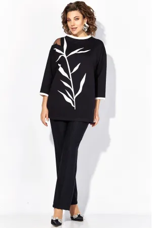 Костюм Лилиана 1495БрПн черный