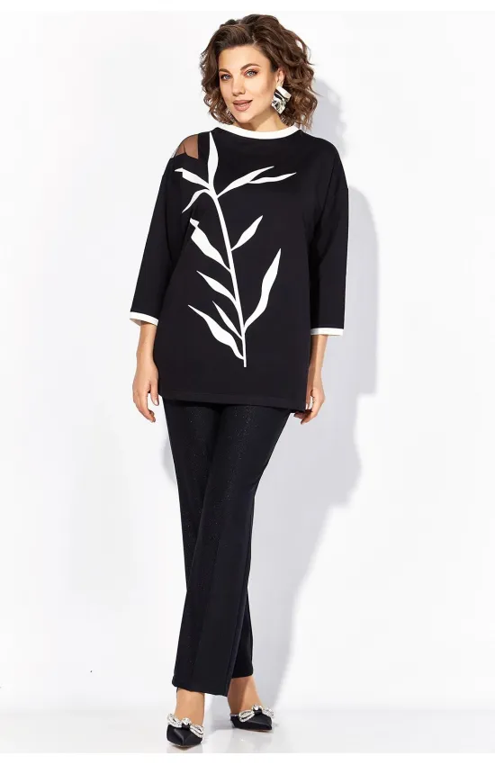 Костюм Лилиана 1495БрПн черный