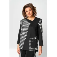 Костюм Асолия 1508 чёрно-серый