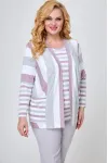 Костюм Элль-стиль 506-3 серо-розовый