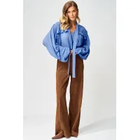 Костюм GIZART 5410 голубой, коричневый