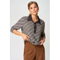 Костюм GIZART 5412 серо-бежево-черный, коричневый