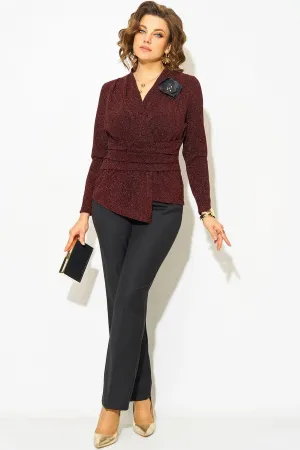 Костюм Лилиана 1391н БрПн горький шоколад+черный