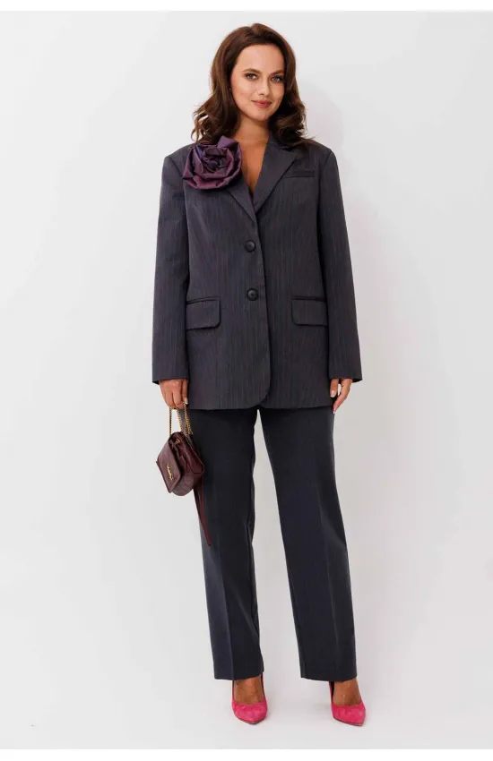 Костюм MisLana 1249 полоска розовая