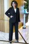 Костюм Alani 2381 черный/блузон молоко