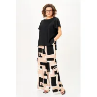 Костюм Michel Chic 1384 песочно-черная графика