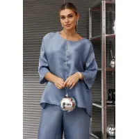 Костюм Anastasia 1228-1 голубой жемчуг