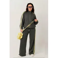 Костюм MisLana 1306 темносерый/лимонный