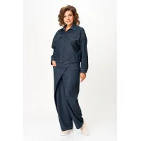 Костюм Кокетка и К 1505 синий джинс