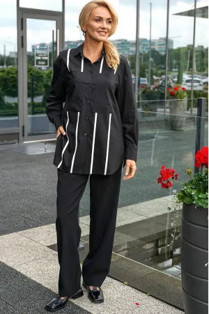 Костюм Alani 2399 черный+ полоска