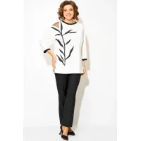 Костюм Лилиана 1495БрПн черно-белый