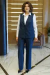 Костюм Alani 2411 белый+ синий в полоску