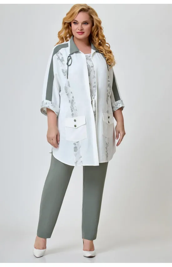 Костюм Svetlana Style 1629 мох+молочный