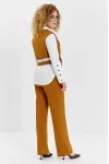 Костюм Euromoda 622 горчичный+белый Костюм Euromoda 622 горчичный+белый