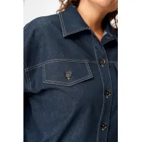 Костюм Кокетка и К 1505 синий джинс