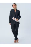 Костюм Vilena fashion черный+полоска