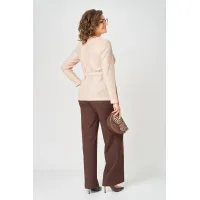 Костюм Орхидея Люкс 1643 Бежевый, Коричневый