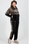 Костюм Mira Fashion черный леопард