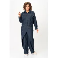 Костюм Кокетка и К 1505 синий джинс