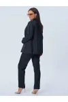 Костюм Vilena fashion черный+полоска
