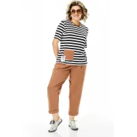 Костюм Michel Chic 1452 молоко + полоска