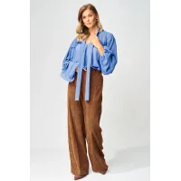 Костюм GIZART 5410 голубой, коричневый