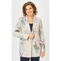 Костюм БелЭльСтиль 762-324/596-279 молочно-синий